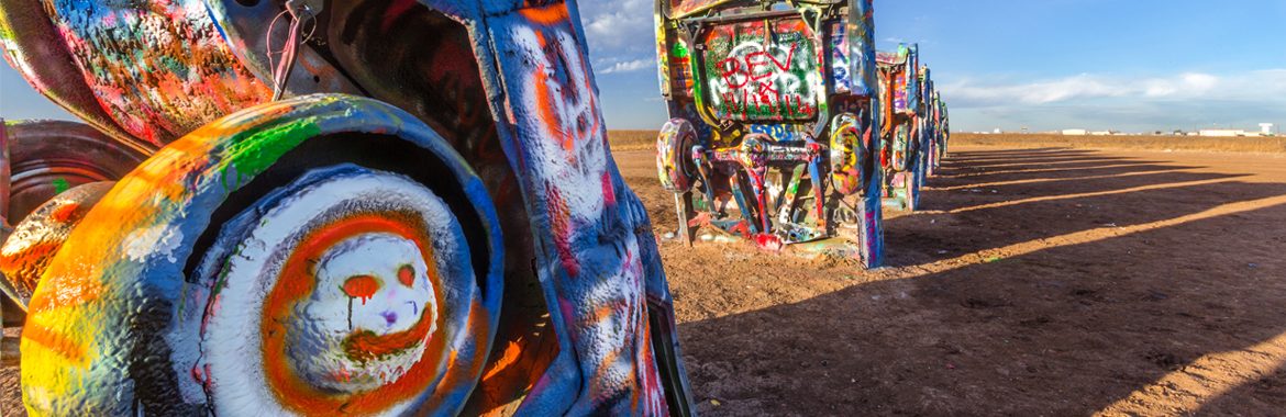 Paint the Town (Car) Red at Cadillac Ranch in Amarillo, Texas