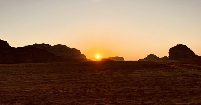 Sunrise Camel Ride in Wadi Rum Jordan